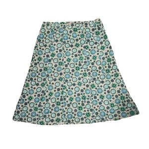Sag Harbor Printed Skirt Green and Tan